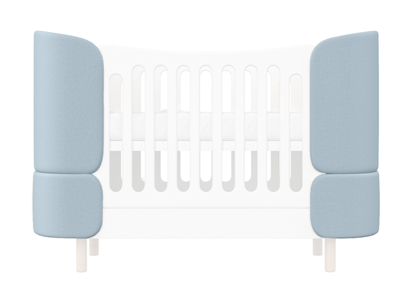 Комплект чехлов для кроватки-трансформера KIDI Soft (голубой) Комплект чехлов для кроватки-трансформера KIDI Soft (голубой)