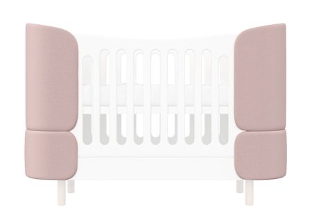 Комплект чехлов для кроватки-трансформера KIDI Soft (розовый)