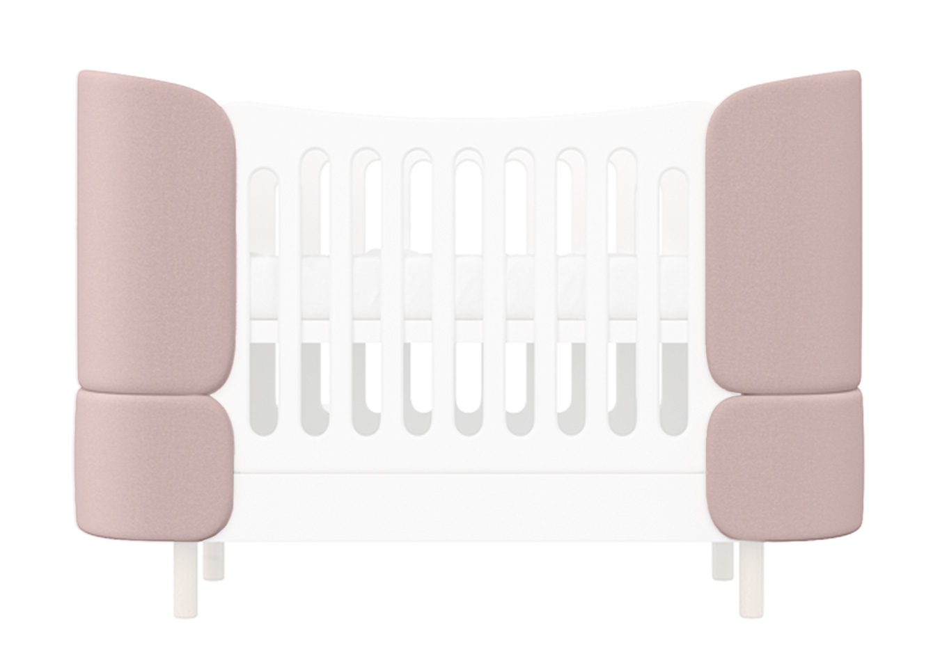 Комплект чехлов для кроватки-трансформера KIDI Soft (розовый) Комплект чехлов для кроватки-трансформера KIDI Soft (розовый)