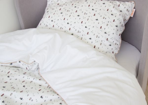 Комплект постельного белья «Домики» (кант, сатин) — изображение 4