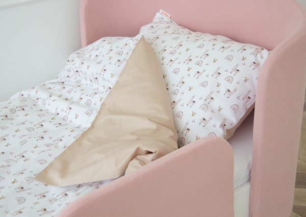 Комплект постельного белья «Лама» (бежевый, сатин) — изображение 3