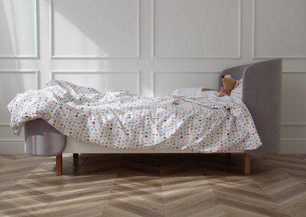 Комплект постельного белья «Разноцветные буквы» (белый, сатин) — изображение 3