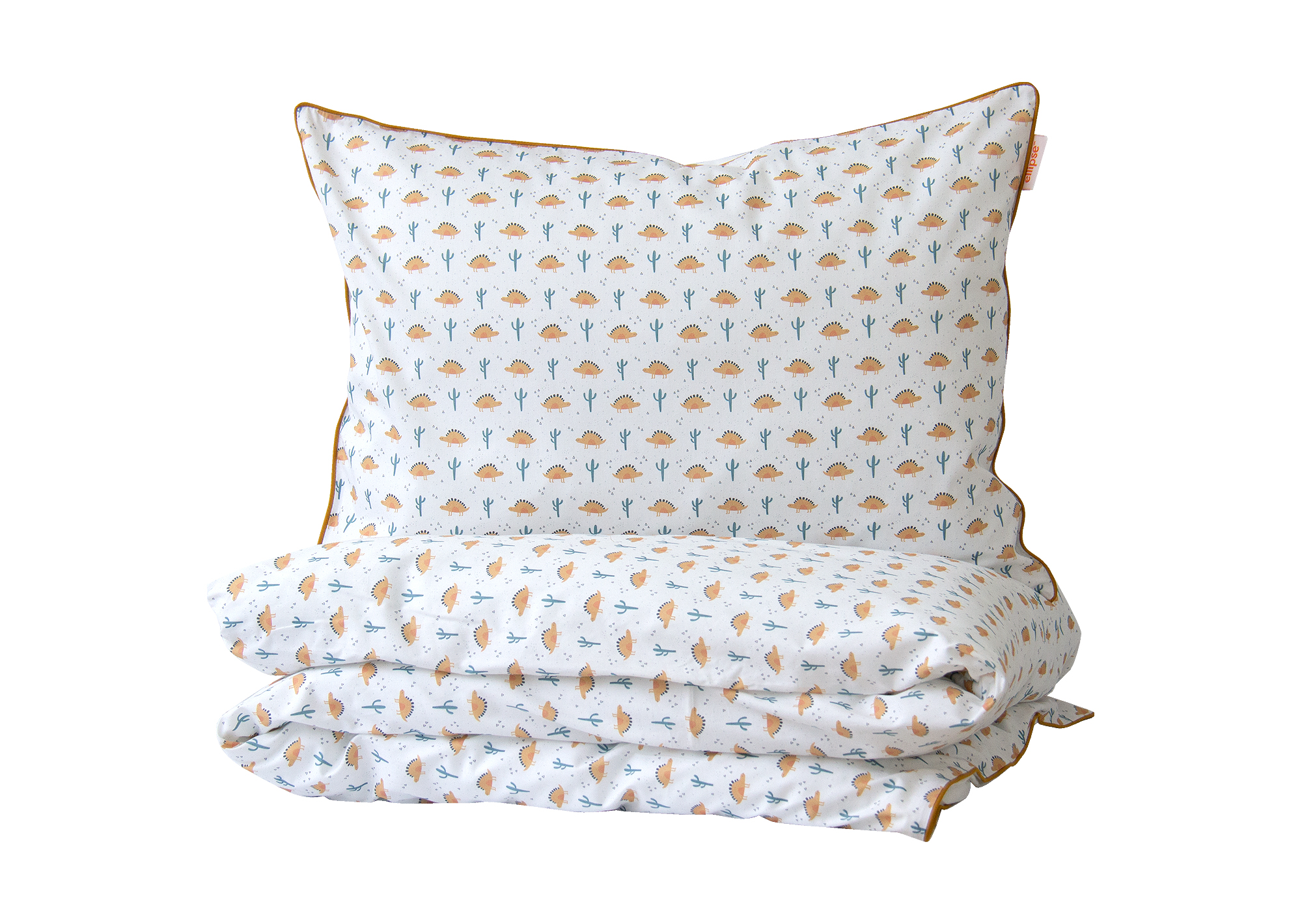 Комплект постельного белья «Жёлтые динозаврики» (кант Комплект постельного белья «Жёлтые динозаврики» (кант