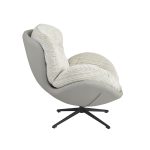 Кресло BLISS серый, экокожа, шенилл — изображение 4