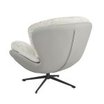 Кресло BLISS серый, экокожа, шенилл — изображение 5