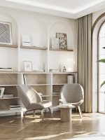 Кресло Ellipse E8.1 (молочный, рогожка) — изображение 3