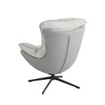 Кресло HUG серый в полоску, экокожа, шенилл — изображение 5