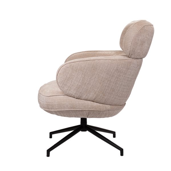 Кресло KING кремовый, шенилл — изображение 4