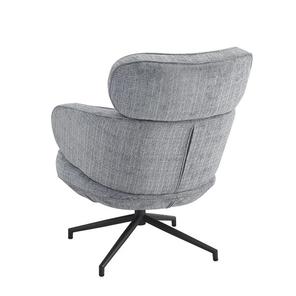 Кресло KING серый, шенилл — изображение 4