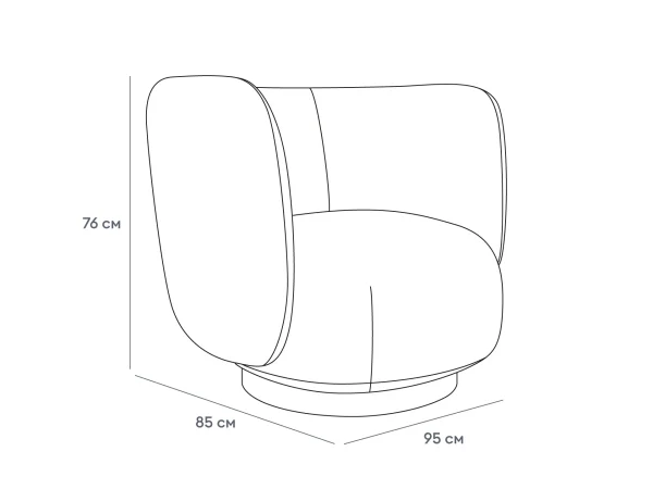 Кресло Lucca светло-зеленый — изображение 3