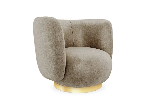 Кресло Lucca вращающееся светло-коричневый — изображение 3