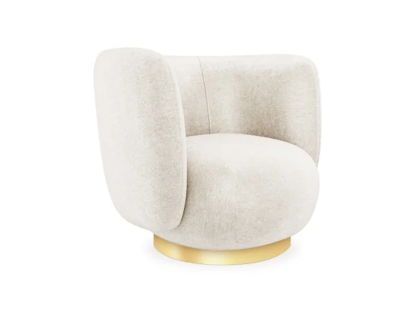 Кресло Lucca вращающееся бежевый — изображение 3