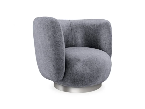 Кресло Lucca вращающееся серый — изображение 3