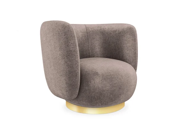 Кресло Lucca вращающееся коричневый — изображение 3