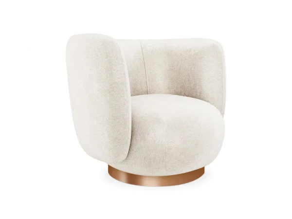 Кресло Lucca вращающееся бежевый — изображение 3