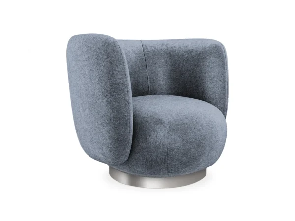 Кресло Lucca вращающееся синий — изображение 3