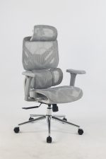 Кресло офисное TopChairs Structo серая сетка — изображение 2