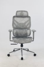 Кресло офисное TopChairs Structo серая сетка — изображение 3