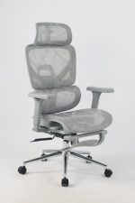 Кресло офисное TopChairs Vertus серая сетка — изображение 2