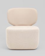 Кресло Спейс спинка экокожа, сиденье шенилл бежевый — изображение 3