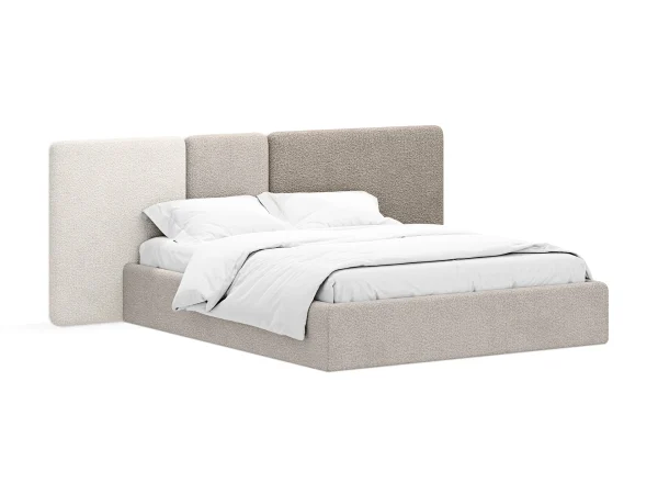 Кровать Atessa без подъемного механизма бежевый, коричневый — изображение 2