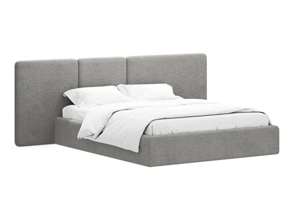 Кровать Atessa без подъемного механизма серый — изображение 2