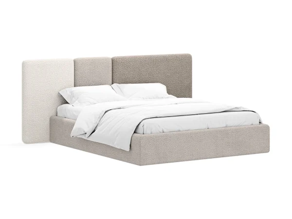 Кровать Atessa без подъемного механизма коричневый, бежевый — изображение 2