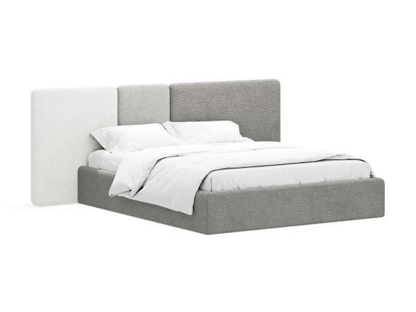 Кровать Atessa без подъемного механизма серый, белый — изображение 2