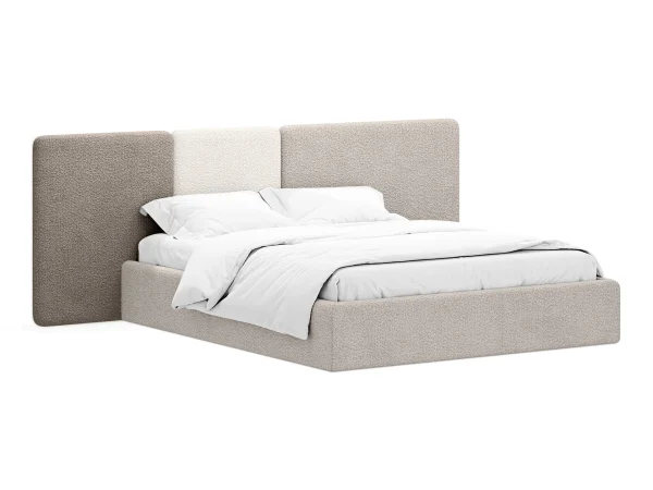 Кровать Atessa без подъемного механизма коричневый, бежевый — изображение 2