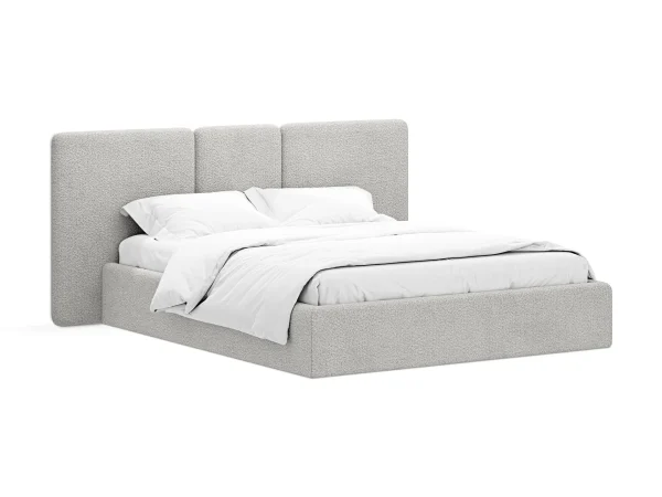 Кровать Atessa без подъемного механизма светло-серый — изображение 2