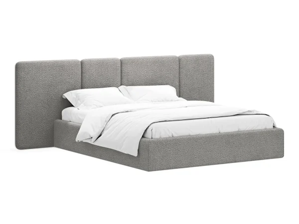 Кровать Atessa без подъемного механизма серый — изображение 2