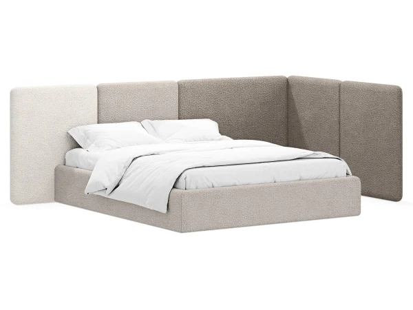 Кровать Atessa без подъемного механизма коричневый, бежевый — изображение 2