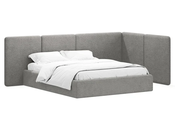 Кровать Atessa без подъемного механизма серый — изображение 2