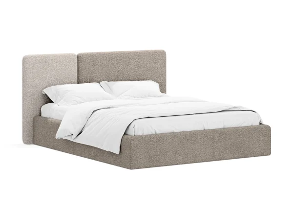 Кровать Atessa без подъемного механизма коричневый, бежевый — изображение 2