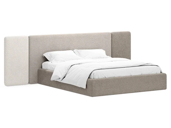 Кровать Atessa без подъемного механизма коричневый, бежевый — изображение 2