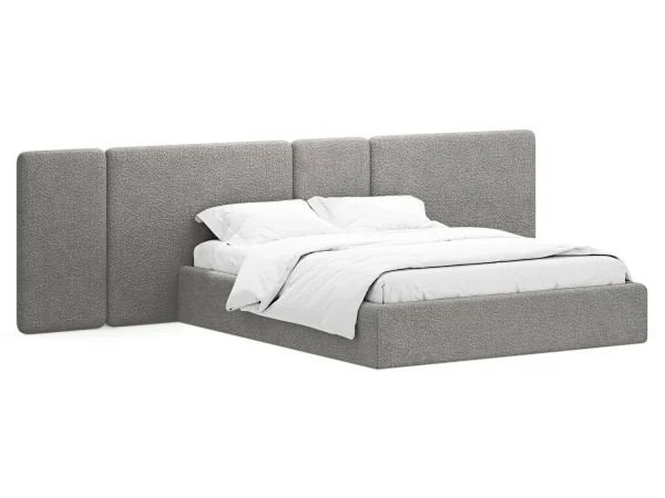 Кровать Atessa без подъемного механизма серый — изображение 2
