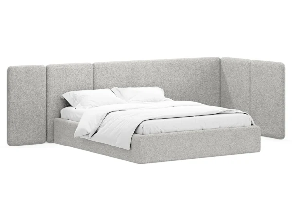 Кровать Atessa без подъемного механизма светло-серый — изображение 2