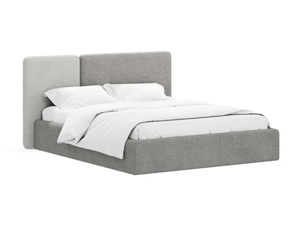 Кровать Atessa с подъемным механизмом серый, светло-серый — изображение 2