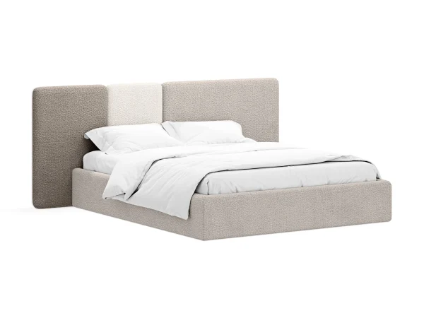 Кровать Atessa с подъемным механизмом коричневый, бежевый — изображение 2