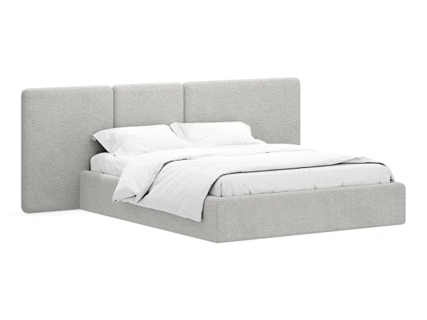 Кровать Atessa с подъемным механизмом светло-серый — изображение 2