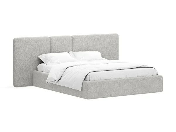Кровать Atessa с подъемным механизмом светло-серый — изображение 2