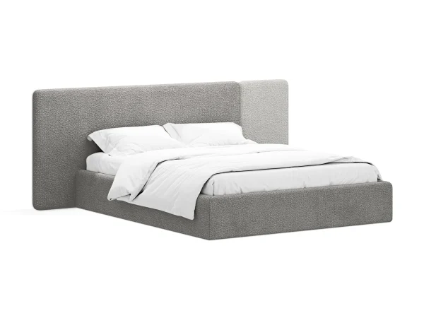 Кровать Atessa с подъемным механизмом серый, светло-серый — изображение 2