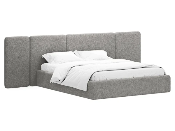 Кровать Atessa с подъемным механизмом серый — изображение 2