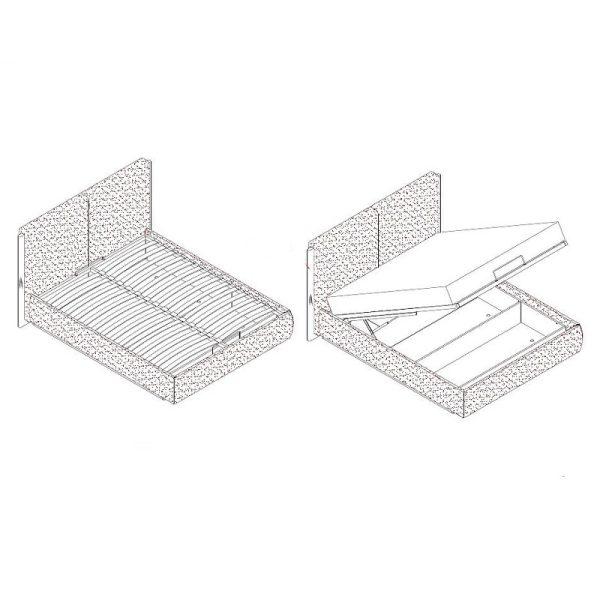 Кровать с подъемным механизмом PETRA, MOD INTERIORS — изображение 5