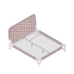 Кровать с решеткой TISHINA by Sergey Tregubov, MOD INTERIORS — изображение 3