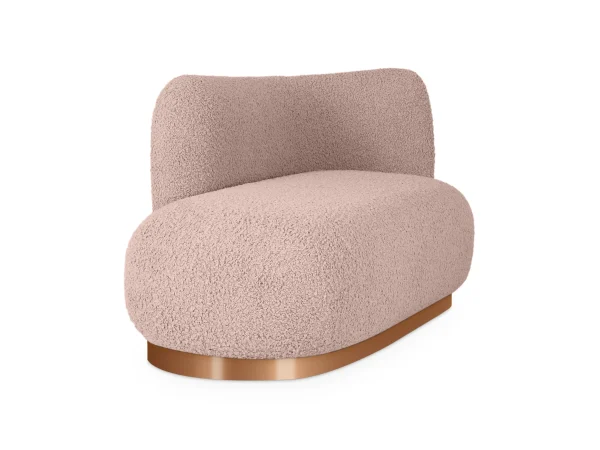 Кушетка Lucca правая розовый — изображение 3