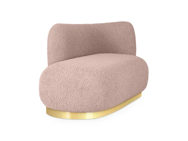 Кушетка Lucca правая розовый — изображение 3