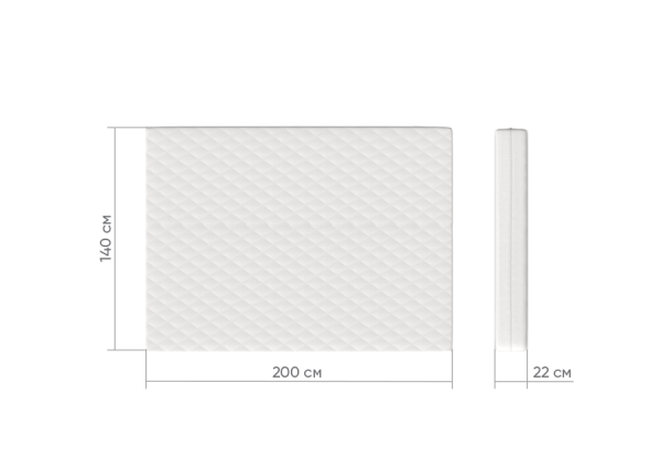 Матрас кокос/eco-foam/латекс 22 см (140*200 см) — изображение 2