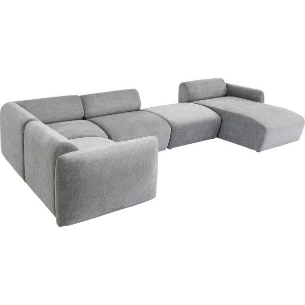 Диван правосторонний модульный 2 Lucca Grey Right 328 см — изображение 2