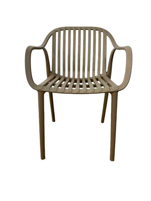 "Мохито" стул пластиковый, цвет бежево-коричневый — изображение 3